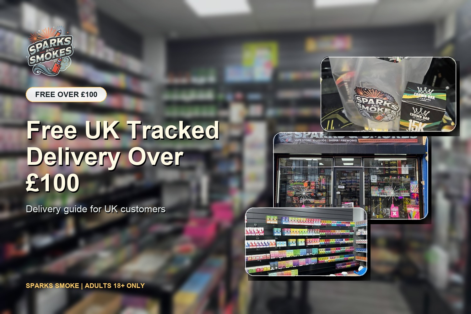 Free UK Tracked Delivery Over £100